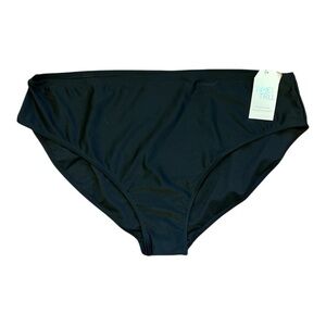 Time and Tru Women’s Classic High Waist Rich Black Bikini Swim Bottom Size 3X